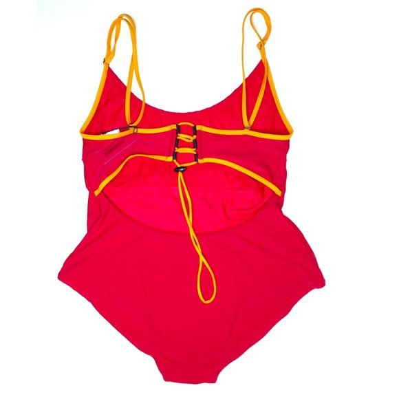 Chromat Barrel Lace-up Open Back Swimsuit - Picture 4 of 8